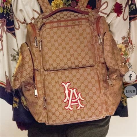 gucci mlb collection|Gucci MLB backpack.